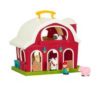 Battat- Big Red Barn, Animal Farm Playset - Learning Toy for Toddlers, 18M Plus, 13.5" x 9"x 12"