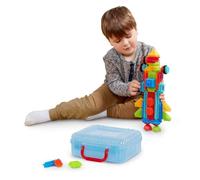 Battat Bristle Blocks Basic Builder Case, 50-Piece Building Blocks, Playset