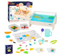 Battat Education Tracing Light Box, Light Table for Kids, Sensory Lights, Light Board for Kids, Science Educational Kit, 3 Years and Up, Glowing Explorer (79 Pieces)