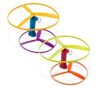 Battat - Flying Disc Toy - 2 Launchers & 4 Discs - Helicopter Playset - Outdoor Toys For Summer - 3+ Years- Skyrocopter, Yellow,orange,blue,green,red,purple