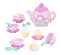 Battat Play Circle La Dida Musical Tea Party Set, Singing Teapot, Playset | 17-piece tea party set with musical teapot, 4 cups, 4 saucers, 4 spoons, and 4 cupcakes for pretend play, Playset, 3+ Years