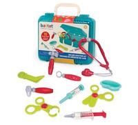 Battat - Deluxe Doctor Kit - Pretend Play Doctor Set - Kids Nurse Toys - 10-Pcs With A Carry Case - Toddler House Call Playset, 3 Years +, Blue