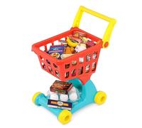 Battat - Pretend Shopping Playset Groceries & Cart 29 Play Food Items Kitchen Accessories 2+ Years Shopping Day Grocery Cart