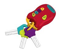 Battat - Toy Car Keys Set - 3 Keys & Remote With 4 Fun Sounds - Mini Flashlight - With Fob For Baby, Toddler - 10+ Months -