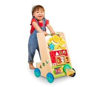 Battat - Wooden Activity Walker - 9 Educational Activities - Learning & Walking Toy for Toddlers - Stand, Push, Walk - 1 Year + - Farm Theme