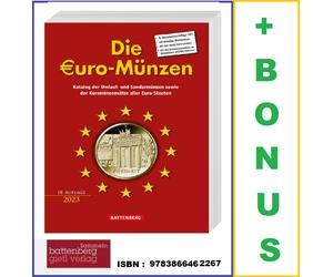 Battenberg The EURO Coin Catalog Circulation And Commemorative Coins 2023 A-Z