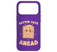 Batter Days Ahead Cute Waffle Breakfast Pun Case for iPhone 17 Pro Max