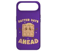 Batter Days Ahead Cute Waffle Breakfast Pun Case for iPhone Air