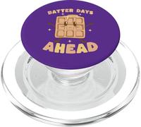 Batter Days Ahead Cute Waffle Breakfast Pun PopSockets PopGrip for MagSafe