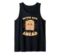 Batter Days Ahead Cute Waffle Breakfast Pun Tank Top