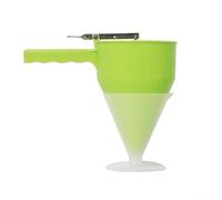 Batter Dispenser for Pancakes, Crepes, Waffles, Cupcakes & Takoyaki; ABS Sauce Squeeze Bottle with Plunger for Fondant, Muffins & Batter Portion Control(D)