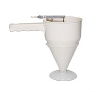 Batter Dispenser for Pancakes, Crepes, Waffles, Cupcakes & Takoyaki; ABS Sauce Squeeze Bottle with Plunger for Fondant, Muffins & Batter Portion Control(A)
