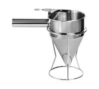 Batter Dispenser - Piston Funnel Tool, Pancake Batter Pourer, messs-Free Baking Gadget, Stainless Kitchen Accessory | Pancakes Cake Dessert Bakings for Pancake Cake Baking