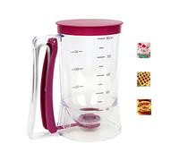 Batter Dispenser with Squeeze Handle For Cupcake, Waffle, Pastry, Pancake, Cookie, Cake, Batter Cream Separator Cup Measuring Baking Tool