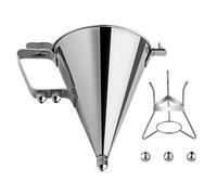 Batter Funnel, Efficient Baking Solution, 1800ml, Stainless Steel Pancake Batter Dispenser With Stand, Funnel Cake Dispenser With Stand, Precision Pouring, For Cupcake, Waffles, Crepes, Cake