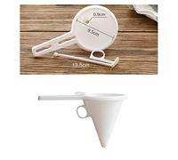 Batter Funnel Icing Candy Funnel Cream Liquefied Dispenser Baking Tool, Lightweight, Non-, Multiple Uses, Hygienic, Suitable for Jam, Frosting, Flour (white)