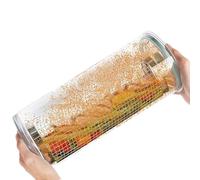 Batter Mixing Bowl - Stainless Steel & PET | 360° Leak-Proof Shaker with Lid for Even Coating | Perfect Kitchen Tool for Frying Chicken, Fish, Vegetables, and Baking Prep