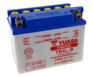 BATTERIA YUASA YB4L-B 12V4AH con acido ADLY 50 AT City Bird 2T 98/03