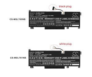 BATTERIE 4600mAh BTY-M492 for MSI Pulse GL66/GL76 WF66/WF76 Li-Po Black