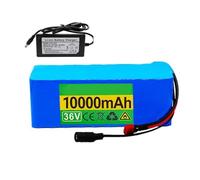 Batterie de vélo électrique 36V 10AH Ebike Batterie Battery Pack 10S3P Batterie Scooter with BMS and Charger Boîtier en PVC étanche Pour Moteur 1000W 750W 500W 250W 36V 10Ah,XT30+JST