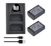 Batteries And Dual Charger，Compatible For Olympus，for OM System OM-1, OM-1 Mark II, HLD-10 Camera, BLX-1 Battery Charger(5 batteries and 1 charger)