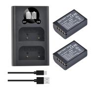 Batteries And Dual Charger，Compatible For Olympus OM System OM-1, Mark II, HLD-10 Camera(3 batteries and 1 charger)