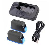 Batteries + Charger Compatible with AXS Red ETAP Force GX Eagle Rival Transmission Gearbox, 2 Pieces 380 mAH