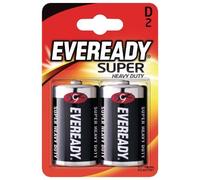 Batteries D Size Zinc 2-Pack High Energy Heavy Duty Metal Cells Long Lasting New