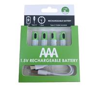 Batteries USB Lithium Rechargeable Battery Constant Output For Electronic Devices USB C Port Long Service Life