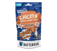 Battersea Chicken Wrapped Carrot Sticks Dog Treats - 80g
