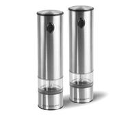 Cole & Mason Electronic Battersea Salt and Pepper Mill Gift Set, Stainless Steel/Metallic, 21 cm