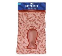 Rosewood Battersea Peek-A-Boo Crinkle Cat Toy, Tunnel Sack, Pink, Battersea Print Textured Cat Toy, 34cm x 23cm x 50cm
