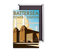 Battersea Power Station - 3x2 inch Fridge Magnet - large magnetic button