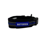 Battersea Reflective Dog Collar Blue L