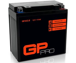 Battery 12V 19Ah GEL GP-PRO GB16 moto quad ATV similar YB16 CB16