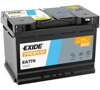 Battery 12V 77Ah 760A Fits BMW 3 X3 Audi A4 A6 A3 Alfa Romeo 156 166 Exide EA770