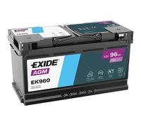 Battery 12V 96Ah 850A Fits Audi A4 Allroad B9 3.0 2016-2019 Exide EK960