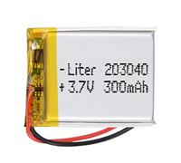 Battery 203040 LiPo 3.7V 300mAh 1.11Wh 1S 5C Liter Energy Battery for Electronics Rechargeable Portable Phone Smartwatch video light GPS - Not compatible for Radio Control 42x30x3mm (300mAh|203040)