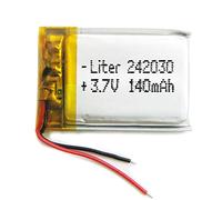 Battery 242030 LiPo 3.7V 140mAh 0.518Wh 1S 5C Liter Energy Battery for Electronics Rechargeable Portable Phone Smartwatch video light GPS - Not compatible for Radio Control 32x20x4mm (140mAh|242030)