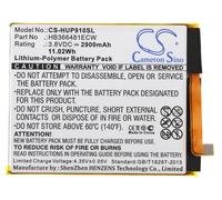 Battery 2900mAh Type HB366481ECW for Huawei P10 Lite Dual SIM, WAS-LX1A, WAS-LX3