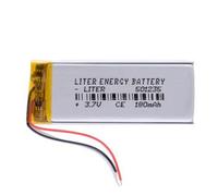 Battery 3 Wire 501235 LiPo 3.7V 180mAh 0.666Wh 1S 5C Liter Energy Battery Rechargeable with PCM NTC thermistor smartwatch electronic watch Not suitable for Radio Control 37x12x5mm (3P|180mAh|501235)