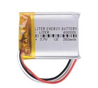 Battery 3 Wire 602025 LiPo 3.7V 250mAh 0.925Wh 1S 5C Liter Energy Battery Rechargeable with PCM NTC thermistor smartwatch electronic watch Not suitable for Radio Control 27x20x6mm (3P|250mAh|602025)
