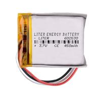 Battery 3 Wire 602530 LiPo 3.7V 450mAh 1.665Wh 1S 5C Liter Energy Battery Rechargeable with PCM NTC thermistor smartwatch electronic watch Not suitable for Radio Control 32x25x6mm (3P|450mAh|602530)