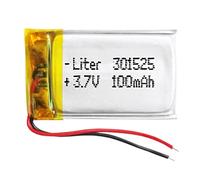 Battery 301525 LiPo 3.7V 100mAh 0.37Wh 1S 5C Liter Energy Battery for Electronics Rechargeable Portable Phone Smartwatch video light GPS - Not compatible for Radio Control 27x15x3mm (100mAh|301525)