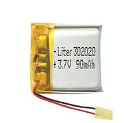 Battery 302020 LiPo 3.7V 90mAh 0.333Wh 1S 5C Liter Energy Battery for Electronics Rechargeable Portable Phone Smartwatch video light GPS - Not compatible for Radio Control 22x20x3mm (90mAh|302020)