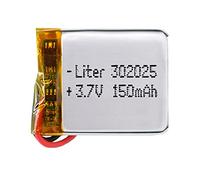 Battery 302025 LiPo 3.7V 150mAh 0.555Wh 1S 5C Liter Energy Battery for Electronics Rechargeable Portable Phone Smartwatch video light GPS - Not compatible for Radio Control 27x20x4mm (150mAh|302025)