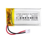 Battery 302040 LiPo 3.7V 250mAh 0.925Wh Rechargeable Connector PH2.0 (JST-PHR-02) Type B Lithium: Ensure the device polarity matches the battery 42x20x3mm (PH2|250mAh|302040)