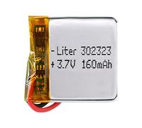 Battery 302323 LiPo 3.7V 160mAh 0.592Wh 1S 5C Liter Energy Battery for Electronics Rechargeable Portable Phone Smartwatch video light GPS - Not compatible for Radio Control 25x23x3mm (160mAh|302323)