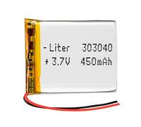 Battery 303040 LiPo 3.7V 450mAh 1.665Wh 1S 5C Liter Energy Battery for Electronics Rechargeable Portable Phone Smartwatch video light GPS - Not compatible for Radio Control 42x30x3mm (450mAh|303040)