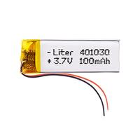 Battery 401030 LiPo 3.7V 100mAh 0.37Wh 1S 5C Liter Energy Battery for Electronics Rechargeable Portable Phone Smartwatch video light GPS - Not compatible for Radio Control 32x10x4mm (100mAh|401030)